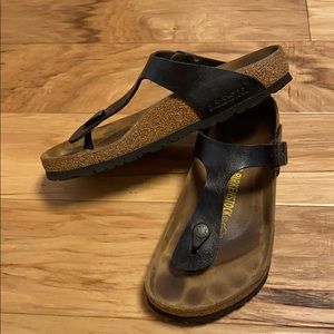 Birkenstock sandals.